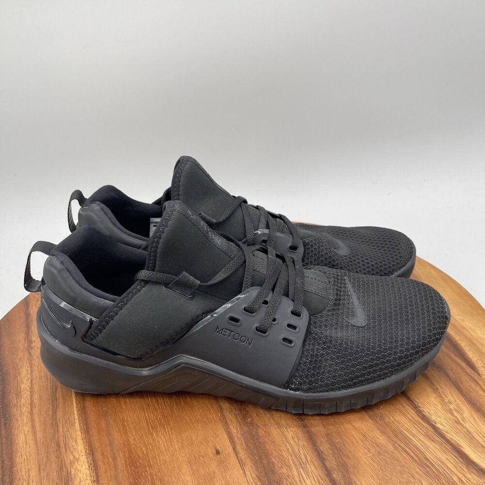 Nike Free x Metcon 2 Shoes Mens Size 13 Triple Black Training Running Workout